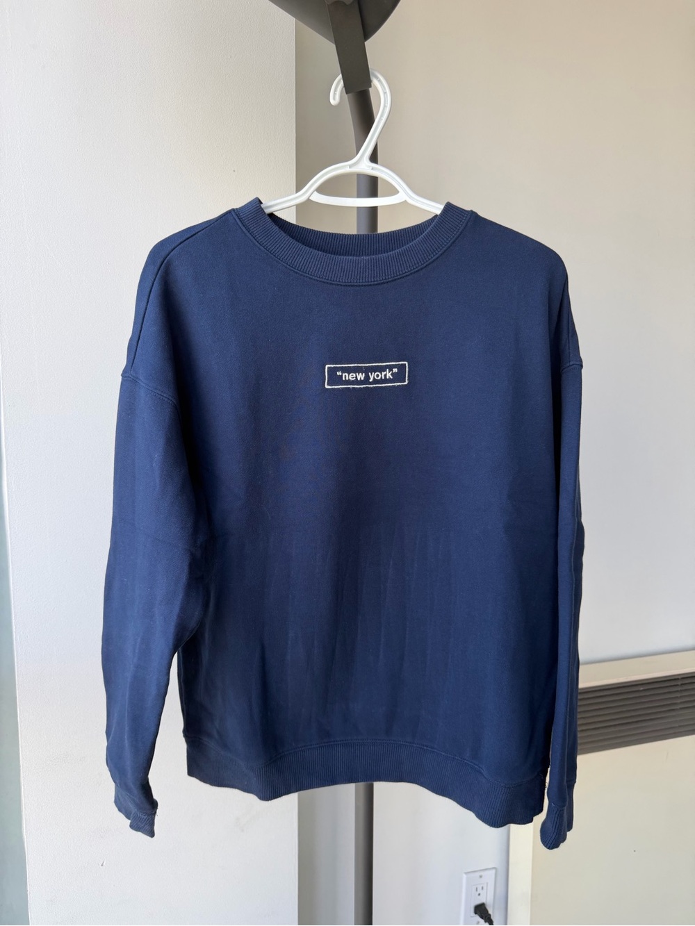 SPAO Navy “New York” Crewneck Sweatshirt